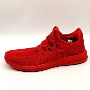 Mens Lace Up‎ Sneakers Red Cushioned Insole Flat Heel Round Toe EUR 45